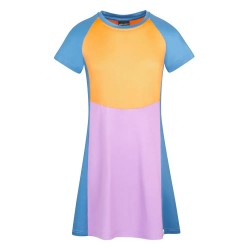 Рокля Trollkids Senja short sleeve short dress - Multicolor (Violet Sorbet / Cornflower / Coral Haze) рокля,дамски,поли,и,рокли,trollkids,senja,short,sleeve,short,dress,multicolor,(violet,sorbet,cornflower,coral,haze)
