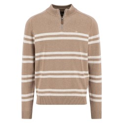 блуза,мъжки,пуловери,дамски,пуловери,fynch,hatton,1512313,half,zip,sweater,brown,(taupe)