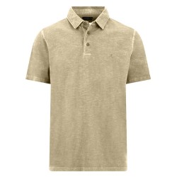 Fynch hatton 16044013 short sleeve polo - Beige (Pistachio) дамски,блузи,с,яка,мъжки,блузи,с,яка,fynch,hatton,16044013,short,sleeve,polo,beige,(pistachio)