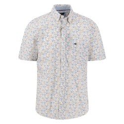 Риза с къс ръкав Fynch hatton 16046141 short sleeve shirt - Beige / White (Tangerine) риза,с,къс,ръкав,дамски,ризи,мъжки,ризи,fynch,hatton,16046141,short,sleeve,shirt,beige,white,(tangerine)