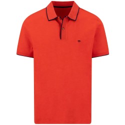 Fynch hatton 16051327 short sleeve polo - Orange (Tomato) дамски,блузи,с,яка,мъжки,блузи,с,яка,fynch,hatton,16051327,short,sleeve,polo,orange,(tomato)