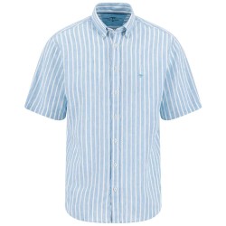 Риза с къс ръкав Fynch hatton 16057011 short sleeve shirt - Blue (Sky Blue) риза,с,къс,ръкав,дамски,ризи,мъжки,ризи,fynch,hatton,16057011,short,sleeve,shirt,blue,(sky,blue)