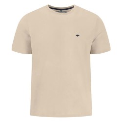 Тениска Fynch hatton 16131500 short sleeve T-shirt - Beige (Cement) тениска,мъжки,тениски,дамски,тениски,fynch,hatton,16131500,short,sleeve,t,shirt,beige,(cement)
