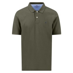 Fynch hatton 16131700 short sleeve polo - Green (Dark Khaki) дамски,блузи,с,яка,мъжки,блузи,с,яка,fynch,hatton,16131700,short,sleeve,polo,green,(dark,khaki)