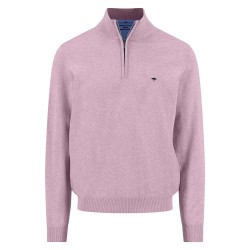 Блуза Fynch hatton 1613215 half zip sweater - Pink (Magnolia) блуза,мъжки,пуловери,fynch,hatton,1613215,half,zip,sweater,pink,(magnolia)
