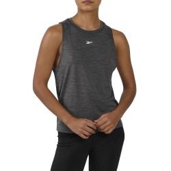 Тениска Reebok Sleeveless T-shirt - Grey (Black Marl) тениска,мъжки,тениски,дамски,тениски,reebok,sleeveless,t,shirt,grey,(black,marl)