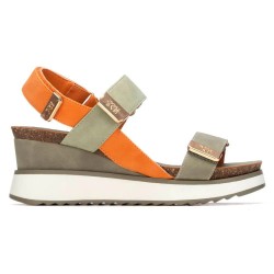 Сандали на платформа Xti 142822 wedge sandals - Green (Khaki) сандали,на,платформа,дамски,сандали,и,чехли,xti,142822,wedge,sandals,green,(khaki)