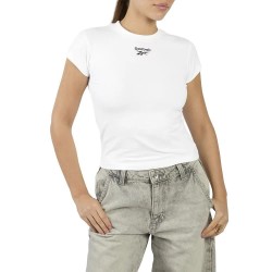 Тениска Reebok Cap Sleeve short sleeve T-shirt - White (White) тениска,мъжки,тениски,дамски,тениски,reebok,cap,sleeve,short,sleeve,t,shirt,white,(white)