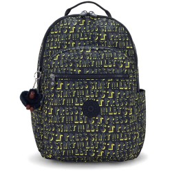 Раница Kipling Seoul College Extra 32L backpack - Black (Lets Play Print) раница,раници,kipling,seoul,college,extra,32l,backpack,black,(lets,play,print)