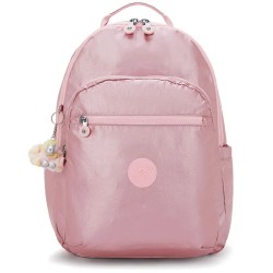 Раница Kipling Seoul College Extra 32L Woman Backpack - Pink (Bronze Pink Metallic) раница,раници,kipling,seoul,college,extra,32l,woman,backpack,pink,(bronze,pink,metallic)