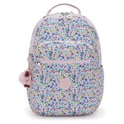 Раница Kipling Seoul Lap 27L Woman Backpack - Multicolor (Digi Flower Print) раница,раници,kipling,seoul,lap,27l,woman,backpack,multicolor,(digi,flower,print)