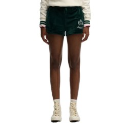 къси,панталони,дамски,панталони,superdry,country,club,velour,shorts,green,(dark,pine,green)