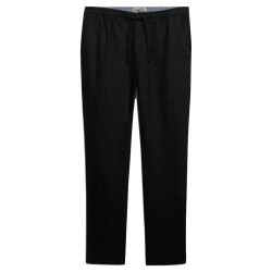 панталони,мъжки,панталони,дамски,панталони,superdry,merchant,linen,pants,black,(black)