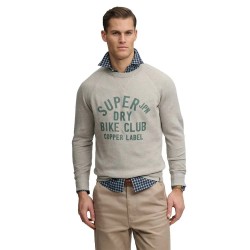 Блуза Superdry Merchant Vintage Print sweatshirt - Grey (Stone Marl) блуза,мъжки,пуловери,superdry,merchant,vintage,print,sweatshirt,grey,(stone,marl)