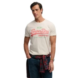 тениска,мъжки,тениски,дамски,тениски,superdry,vintage,logo,classic,short,sleeve,t,shirt,beige,(soft,white)