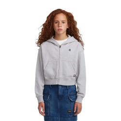 Блуза G-Star D29223-01 full zip sweatshirt - Grey (Grey Heather) блуза,детски,блузи,g,star,d29223,01,full,zip,sweatshirt,grey,(grey,heather)