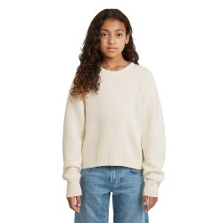 Блуза G-Star D29252-01 Cropped sweater - Beige (Milk) блуза,мъжки,пуловери,дамски,пуловери,g,star,d29252,01,cropped,sweater,beige,(milk)