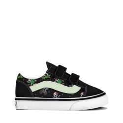 Маратонки Vans Old Skool V trainers - Black (Glow Bones Black / True White) маратонки,мъжки,маратонки,дамски,маратонки,vans,old,skool,v,trainers,black,(glow,bones,black,true,white)