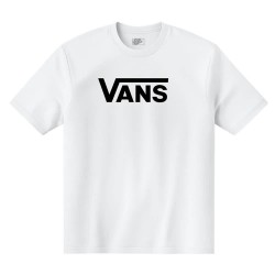 Тениска Vans Classic Drop V Ss Crew-B short sleeve T-shirt - White (White / Black) тениска,мъжки,тениски,дамски,тениски,vans,classic,drop,v,ss,crew,b,short,sleeve,t,shirt,white,(white,black)