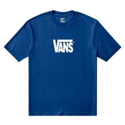 Тениска Vans Stretch Logo short sleeve T-shirt - Blue (Classic Blue) тениска,мъжки,тениски,дамски,тениски,vans,stretch,logo,short,sleeve,t,shirt,blue,(classic,blue)