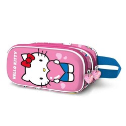 Karactermania Hello Kitty Doble 3D Heart 10x22x8 cm pencil case - Pink (Multicolor) ученически,принадлежности,karactermania,hello,kitty,doble,3d,heart,10x22x8,cm,pencil,case,pink,(multicolor)