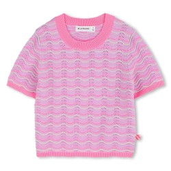 блуза,мъжки,пуловери,дамски,пуловери,billieblush,u21944,short,sleeve,sweater,pink,(mallow)