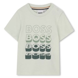 Тениска BOSS J52889 short sleeve T-shirt - Beige (Green Sprout) тениска,мъжки,тениски,дамски,тениски,boss,j52889,short,sleeve,t,shirt,beige,(green,sprout)