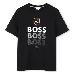 Тениска BOSS J53253 short sleeve T-shirt - Black (Black) тениска,мъжки,тениски,дамски,тениски,boss,j53253,short,sleeve,t,shirt,black,(black)