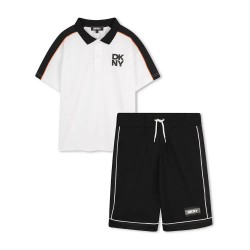 DKNY D62520 set - White / Black (Black / White) детски,екипи,детски,облекла,за,момчета,dkny,d62520,set,white,black,(black,white)