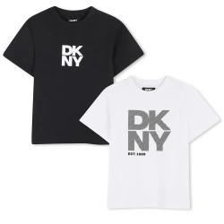 тениска,мъжки,тениски,дамски,тениски,dkny,d62544,short,sleeve,t,shirt,2,units,white,black,(black,white)