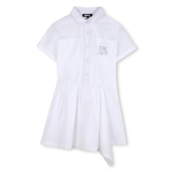 рокля,дамски,поли,и,рокли,dkny,d62686,short,sleeve,dress,white,(white)