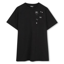 Рокля DKNY D62696 short sleeve dress - Black (Black) рокля,дамски,поли,и,рокли,dkny,d62696,short,sleeve,dress,black,(black)