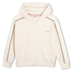 блуза,детски,блузи,hugo,g01012,full,zip,sweatshirt,beige,(raw)