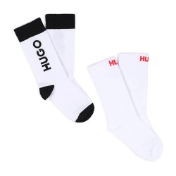 Чорапи HUGO G01169 socks 2 pairs - White (White) чорапи,мъжки,чорапи,дамски,чорапи,hugo,g01169,socks,2,pairs,white,(white)