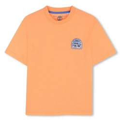 Тениска Timberland T60807 short sleeve T-shirt - Orange (Bright Melon) тениска,мъжки,тениски,дамски,тениски,timberland,t60807,short,sleeve,t,shirt,orange,(bright,melon)