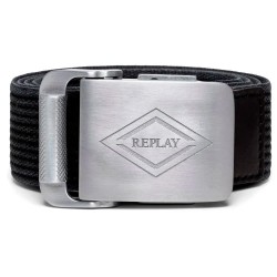 Колан Replay AM2682.000.A0005H belt - Black (Silver Black) колан,колани,replay,am2682.000.a0005h,belt,black,(silver,black)
