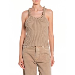 блуза,мъжки,пуловери,дамски,пуловери,replay,dk4206.000.g23774,sleeveless,sweater,beige,(sand)