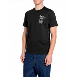 Тениска Replay M3345 .000.2660 short sleeve T-shirt - Black (Black) тениска,мъжки,тениски,дамски,тениски,replay,m3345,.000.2660,short,sleeve,t,shirt,black,(black)