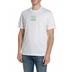 Тениска Replay M3348 .000.2660 short sleeve T-shirt - White (Natural White) тениска,мъжки,тениски,дамски,тениски,replay,m3348,.000.2660,short,sleeve,t,shirt,white,(natural,white)