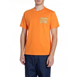 Тениска Replay M3353 .000.2660 short sleeve T-shirt - Orange (Orange) тениска,мъжки,тениски,дамски,тениски,replay,m3353,.000.2660,short,sleeve,t,shirt,orange,(orange)