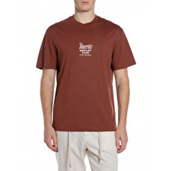 Тениска Replay M3374 .000.23608P short sleeve T-shirt - Brown (Chocolate) тениска,мъжки,тениски,дамски,тениски,replay,m3374,.000.23608p,short,sleeve,t,shirt,brown,(chocolate)