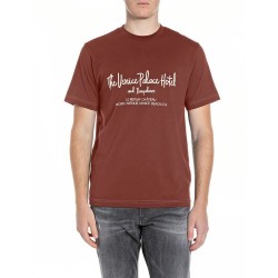 Тениска Replay M3389 .000.23608P short sleeve T-shirt - Brown (Chocolate) тениска,мъжки,тениски,дамски,тениски,replay,m3389,.000.23608p,short,sleeve,t,shirt,brown,(chocolate)