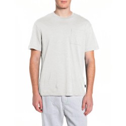 тениска,мъжки,тениски,дамски,тениски,replay,m3414,.000.24038,short,sleeve,t,shirt,grey,(ivory)