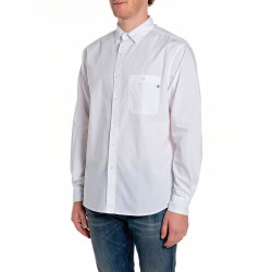 Риза с дълъг ръкав Replay M4144 .000.85486 long sleeve shirt - White (White) риза,с,дълъг,ръкав,дамски,ризи,мъжки,ризи,replay,m4144,.000.85486,long,sleeve,shirt,white,(white)