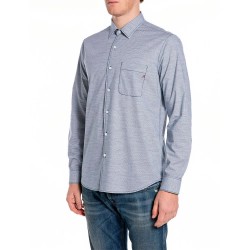 Риза с дълъг ръкав Replay M4148 .000.52869 long sleeve shirt - Blue (Light Blue) риза,с,дълъг,ръкав,дамски,ризи,мъжки,ризи,replay,m4148,.000.52869,long,sleeve,shirt,blue,(light,blue)