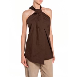 Тениска Replay W2375 .000.85480 sleeveless T-shirt - Brown (Coffee) тениска,мъжки,тениски,дамски,тениски,replay,w2375,.000.85480,sleeveless,t,shirt,brown,(coffee)