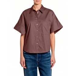 Риза с къс ръкав Replay W2379 .000.85482 short sleeve shirt - Purple (Pepper Corn) риза,с,къс,ръкав,дамски,ризи,мъжки,ризи,replay,w2379,.000.85482,short,sleeve,shirt,purple,(pepper,corn)