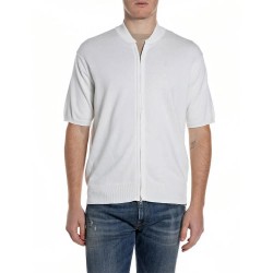 Жилетка Replay UK5154.000.G22578 cardigan - White (Natural White) жилетка,мъжки,пуловери,дамски,пуловери,replay,uk5154.000.g22578,cardigan,white,(natural,white)