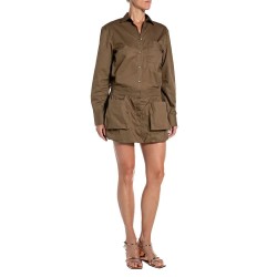 рокля,дамски,поли,и,рокли,replay,w9229,.000.85482,long,sleeve,short,dress,brown,(beech,brown)