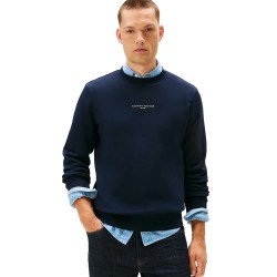 блуза,мъжки,пуловери,tommy,hilfiger,logo,tipped,sweatshirt,blue,(desert,sky)
